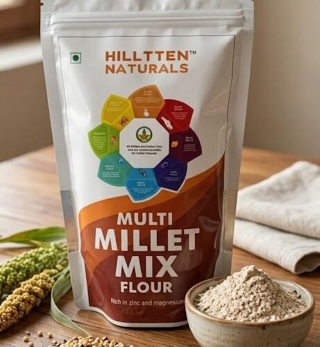 HILLTTEN NATURALS MULTI MILLET MIX FLOUR 250g