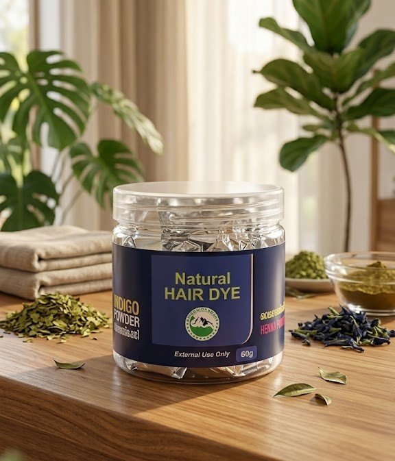 Gandhigramam Natural Hair Dye | Henna powder + Indigo powder | Hilltten Naturals