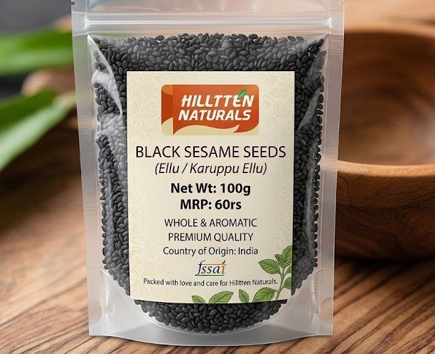 Hilltten Naturals Black sesame seed 100g | Ellu