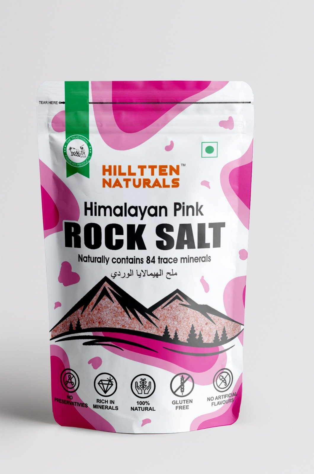 HILLTTEN NATURAL | HIMALAYAN ROCK PINK SALT (CRYSTAL) 400G