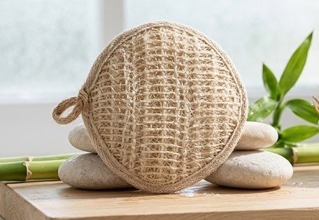 Hilltten Naturals Ramie Round Loofah